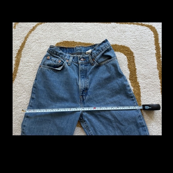 Vintage Levi's 512 High Rise Mom Jeans Slim Fit Tapered Leg 9 Long - Picture 13 of 13